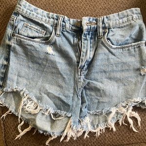 High rise Jean short